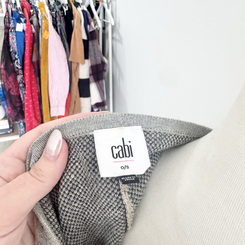Cabi "Gigi" cape poncho Grey Leopard Animal Print One Size #CV - Picture 4 of 4
